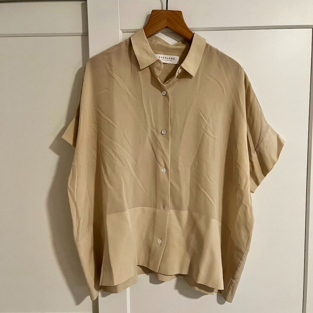 Everlane The Clean Silk Square Shirt